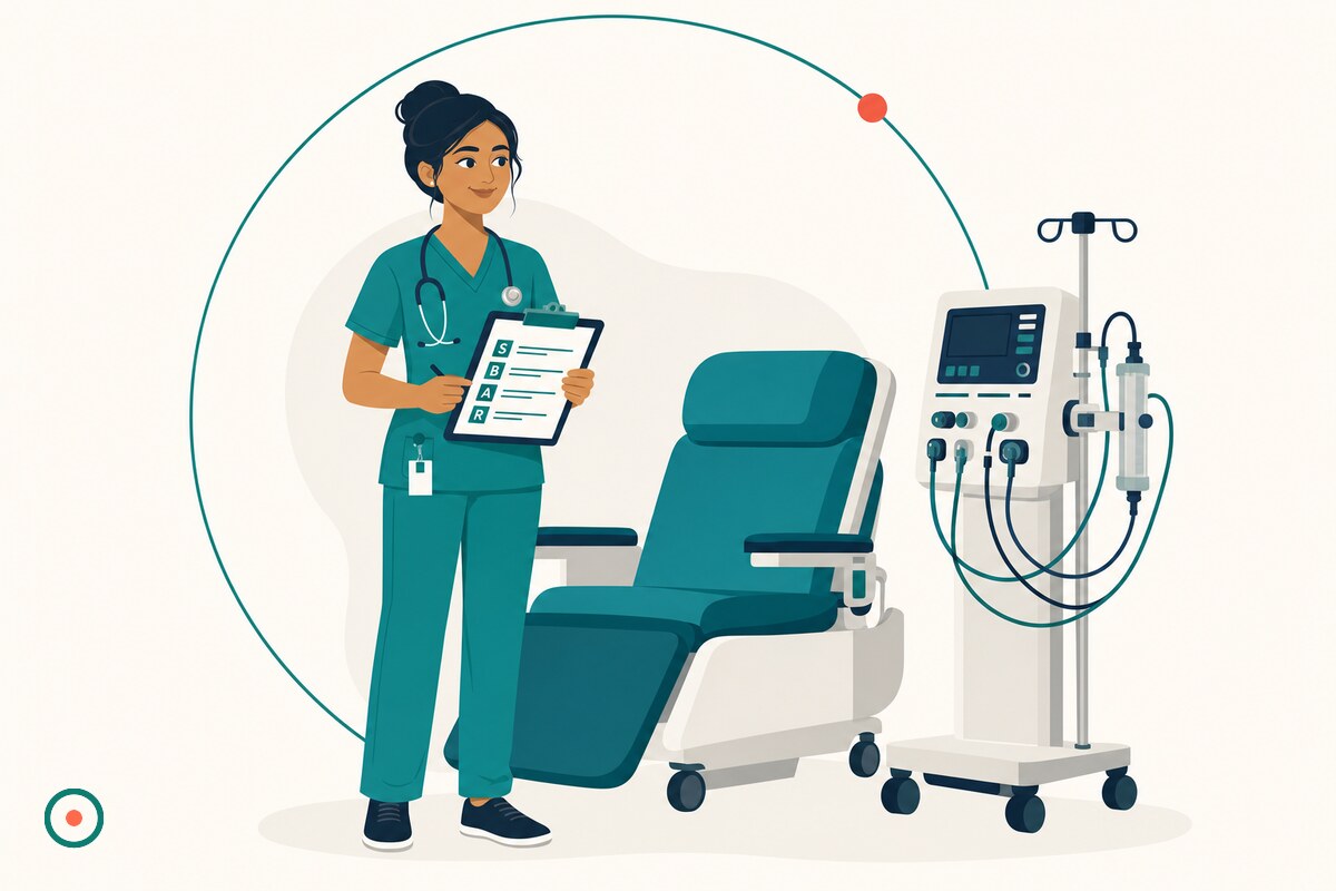 New-grad RN preparing for a DaVita dialysis interview with sample answers