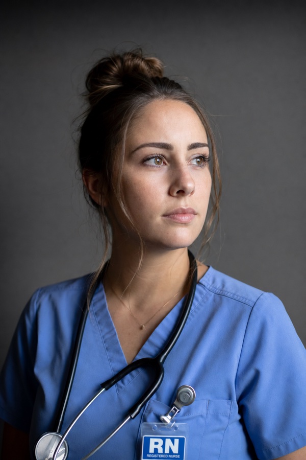 A new grad nurse preparing for her panel interview